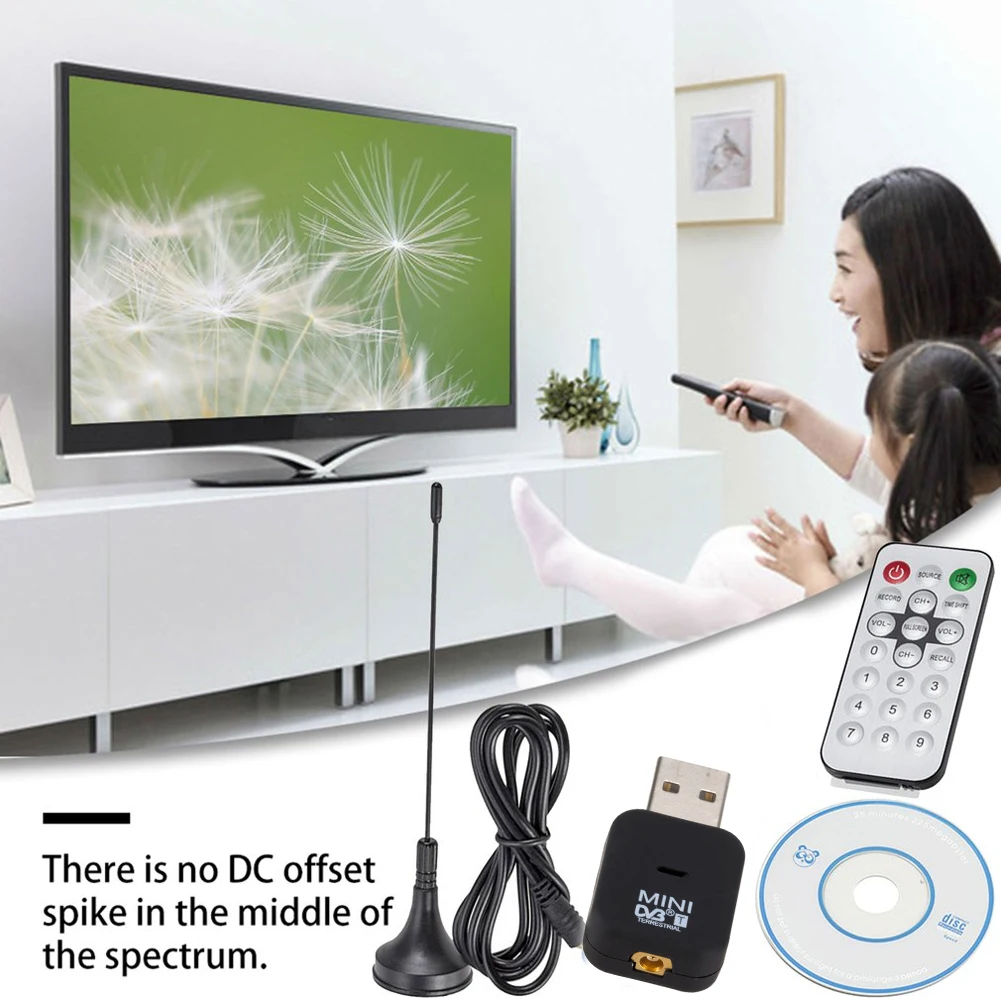 ПК HD TV Stick Mini USB 2 0 цифровой DVB-T Широковещательная антенна Приемник тюнер для