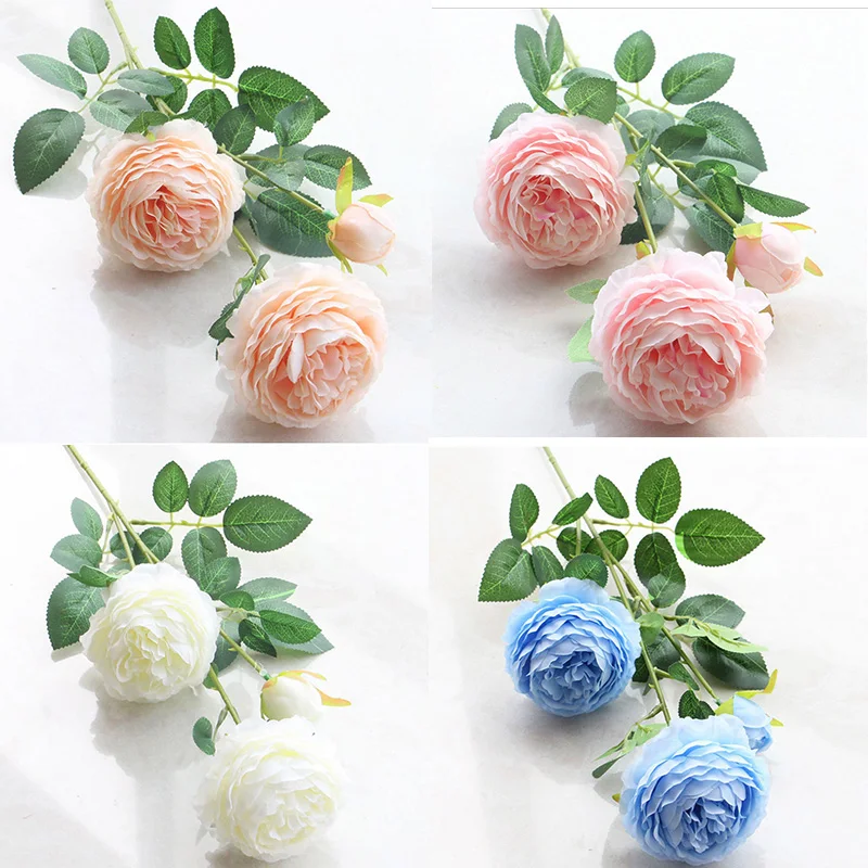 1 предмет розового цвета пионы искусственные цветы для украшения свадьбы дома