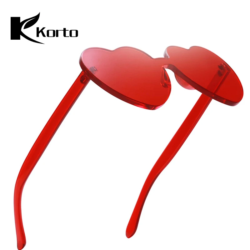 Женские солнцезащитные очки в форме сердца женские вечерние без оправы милые