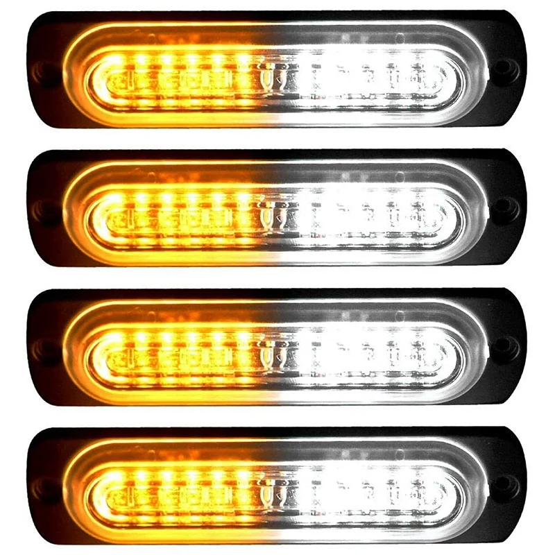 4 шт светильник полицейский стробоскоп Предупреждение 12 светодиодный мини