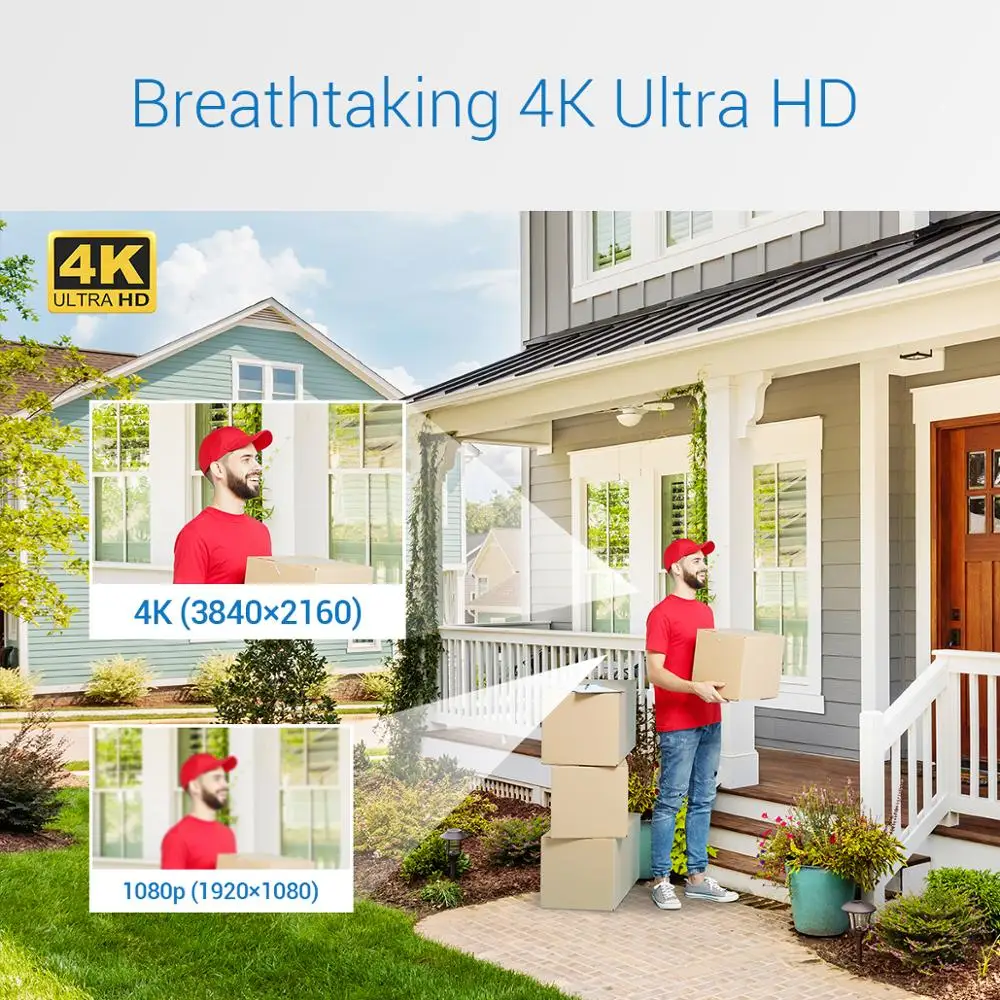 ANNKE 16CH 4K Ultra HD POE сетевая система видеонаблюдения 8MP H.265 NVR с 8X 30m EXIR ip-камерами