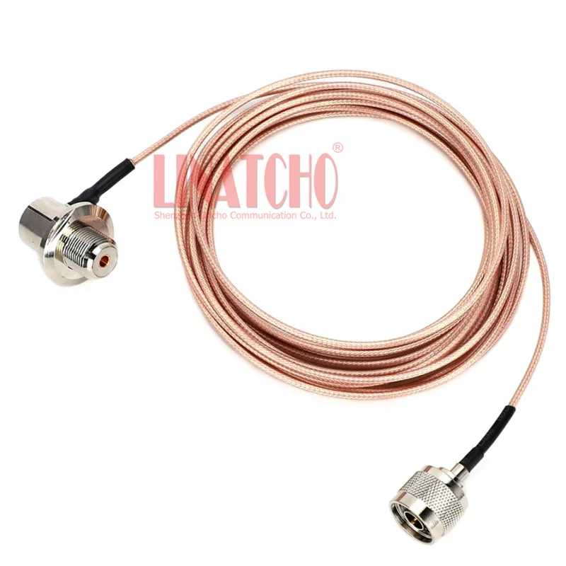 5 Meters RG316 50ohm Low Loss Coaxial Cable for Mobile Radio FT-7800 FT-7900 Antenna N Male to UHF SO239
