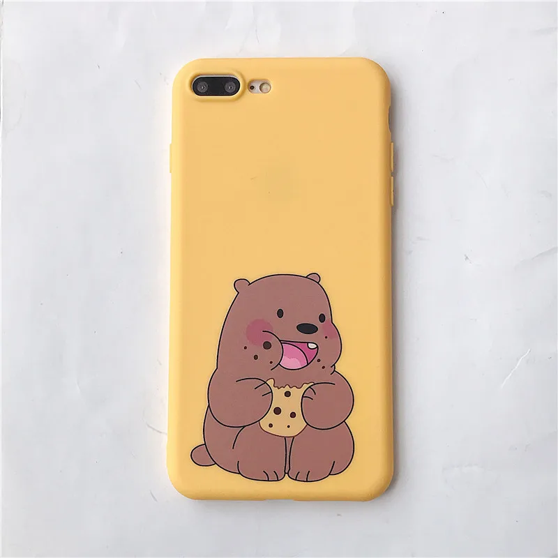 Синий Чехол для телефона для iPhone XS Max XR 7 Plus 6 6s роскошный для женщин Мы Голый медведь чехол для iPhone 8 Plus Мягкий ТПУ силиконовый чехол - Цвет: Синий