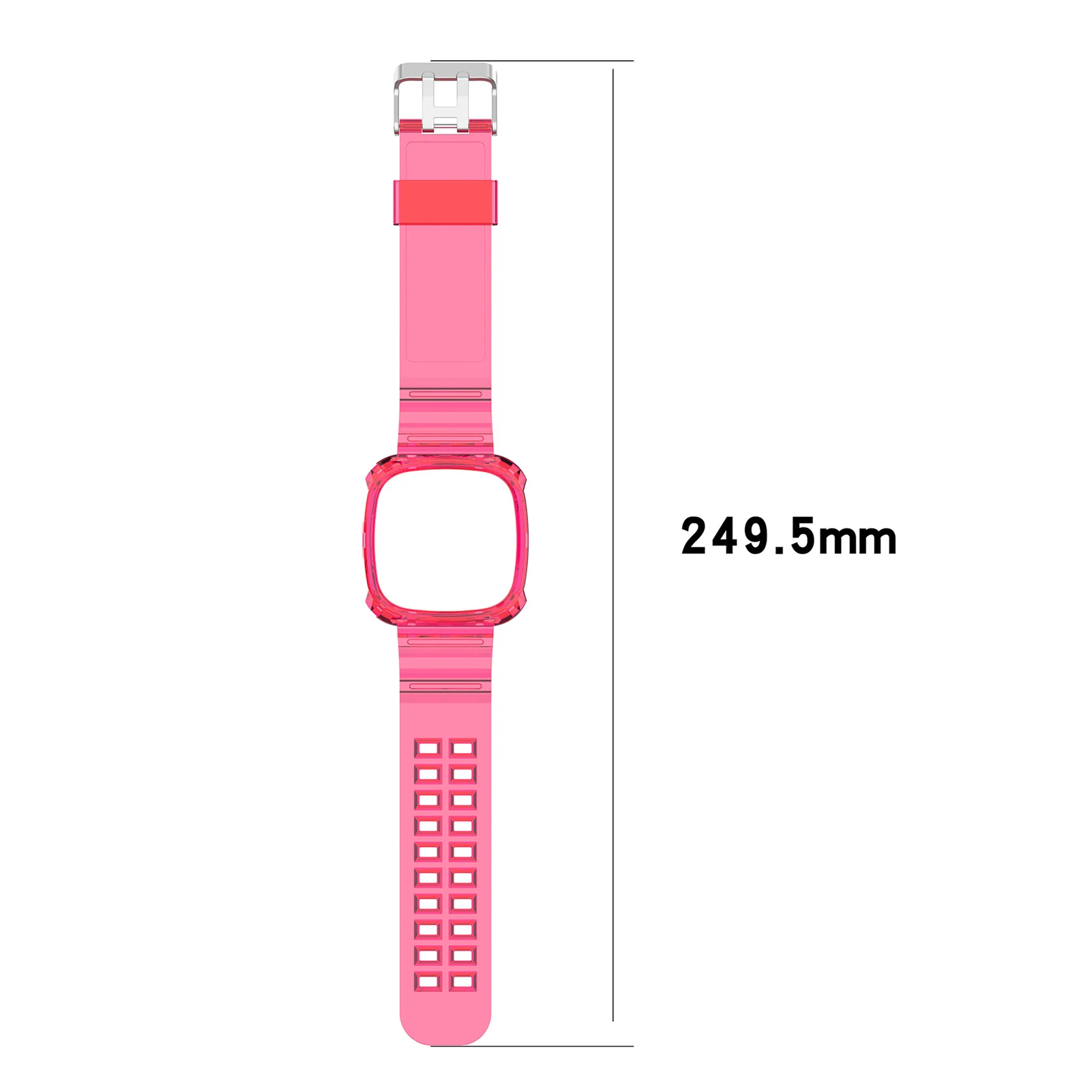 Умные часы браслет износостойкий прозрачный ремешок для ледника цельный