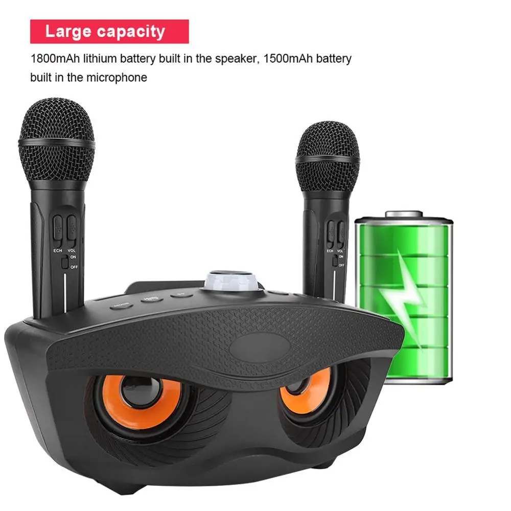 Портативный Bluetooth KTV караоке плеер Домашний Беспроводной Динамик-Усилитель