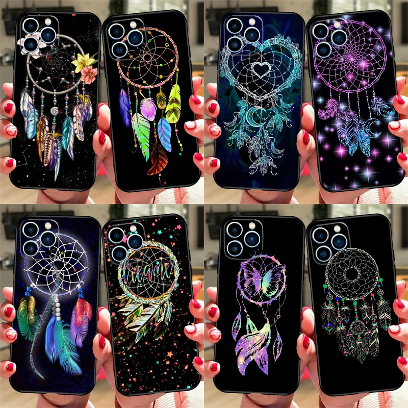 Чехол в стиле ретро с изображением Ловца снов для iPhone 13 11 14 Pro Max 12 Mini 7 8 6 6s Plus XR X XS Max SE, силиконовый чехол для телефона