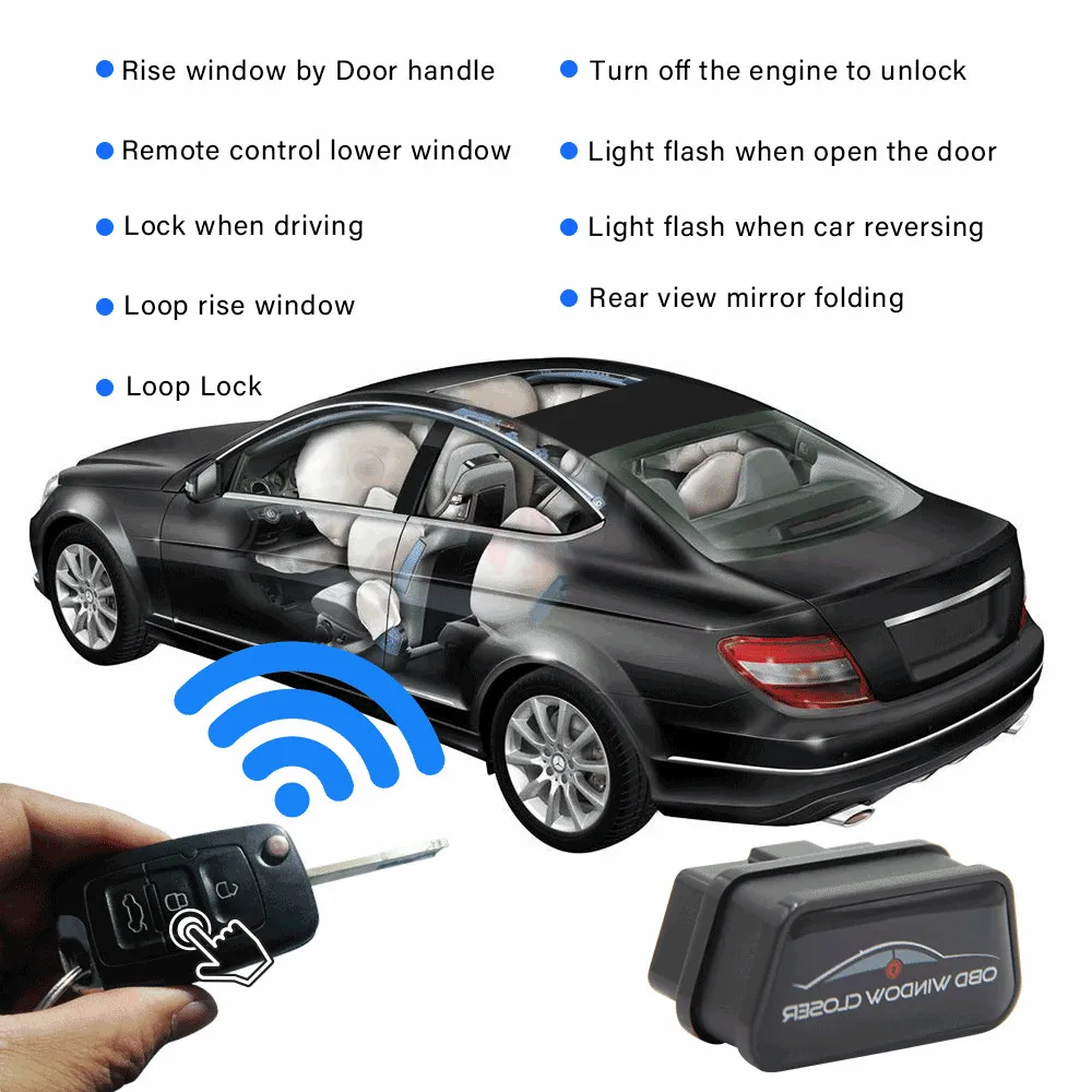 Для Volkswagen Golf7 Golf MK7 OBD Автомобильная сигнализация с окном ближе к окну OBD2