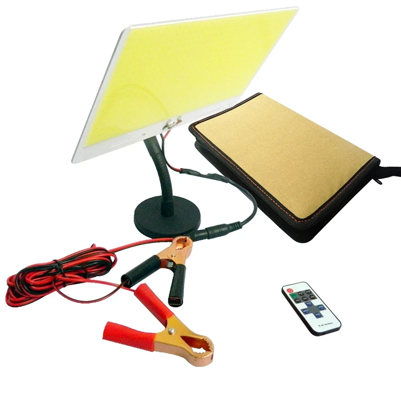 

COB LED Panel Light 110W 12V Remote Control Integrated Lamp Source Soft Balanced Outdoor Camping Tent Lighting