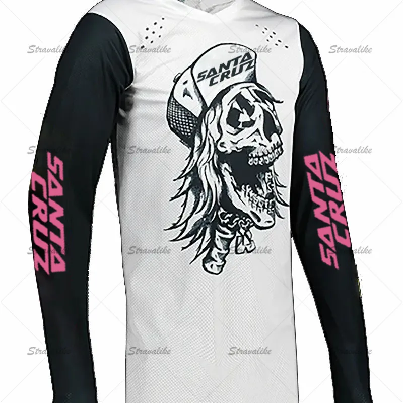 Футболка для горного велосипеда Santa Cruz Enduro MX Motocross BMX Racing Jersey DH с длинным рукавом