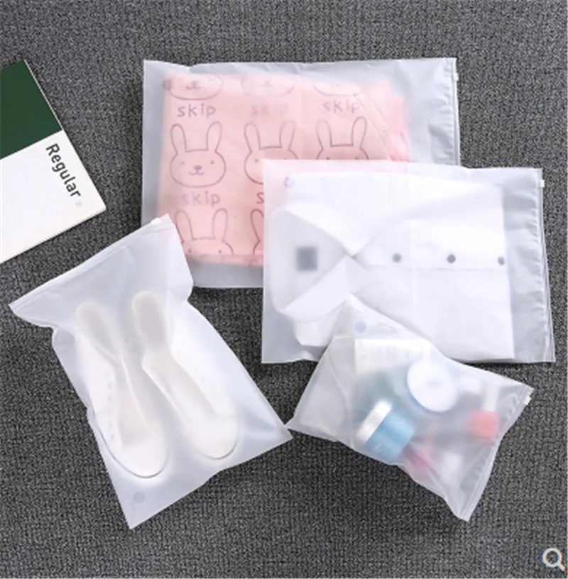 Матовый прозрачный пластиковый пакет для хранения разных размеров дорожные