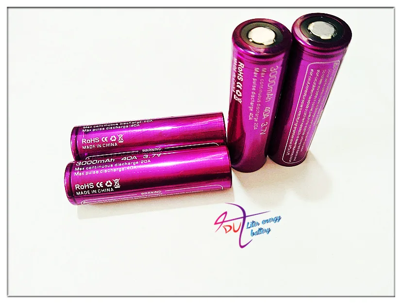 Литровая батарея энергии электронная сигарета 18650 3000mah 40a Li-Mn и чехол для vtwo RX2/3 RX200s