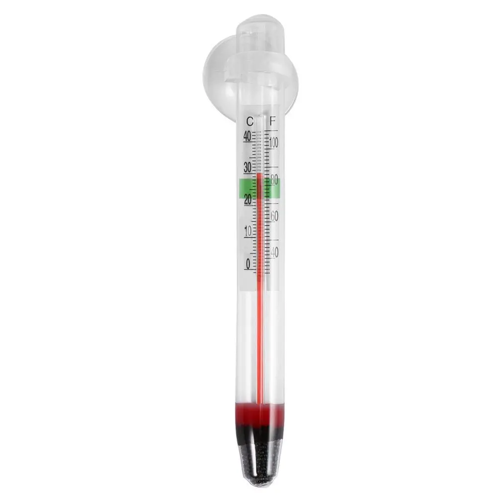 

Glass Meter Aquarium Fish Tank Water Temperature Thermometer With Suction Cup Digital Household 0-44 Degrees Ce