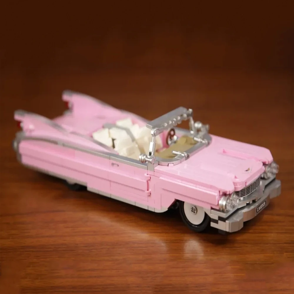 

Creativ Expert высокотехнологичная серия City розовая Ретро трансформер 726 шт. RSR SUV 488 кубики Moc техническая модель строительные блоки игрушка