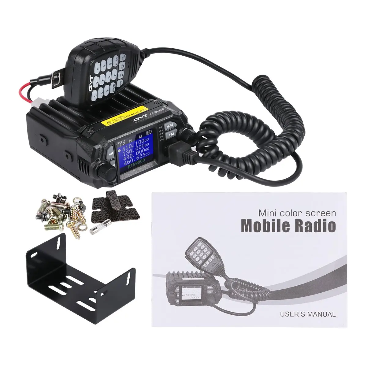 QYT KT-8900D Quad Band Car Mobile Radio 2 way radio Display Mini 25W Walkie talkie transceiver with Power Supply | Мобильные