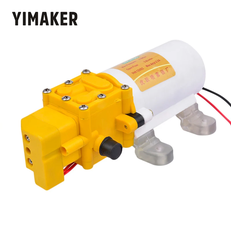 YIMAKER микро мембранный насос DC12V высокого давления Электрический опрыскиватель самовсасывающий автомобильный насос-мойщик истребители насосы умное отключение