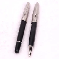 mb ballpoint pen metal clip pens stainless steel black roller ball pens 0 7mm school office supplies gift set