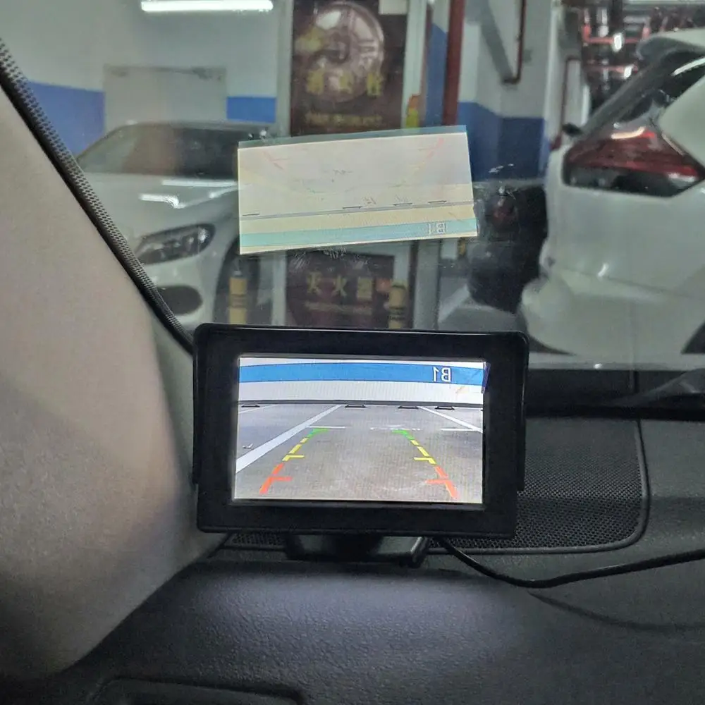 SMALUCK 4 3-дюймовый цветной TFT ЖК-дисплей автомобильный монитор заднего вида с