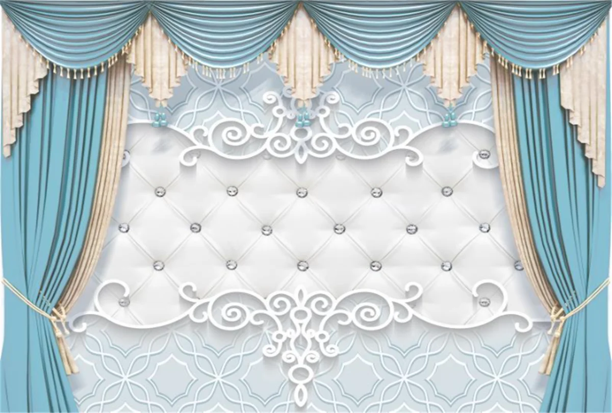 3D-обои beibehang на заказ трехмерная занавеска в европейском стиле мягкая сумка