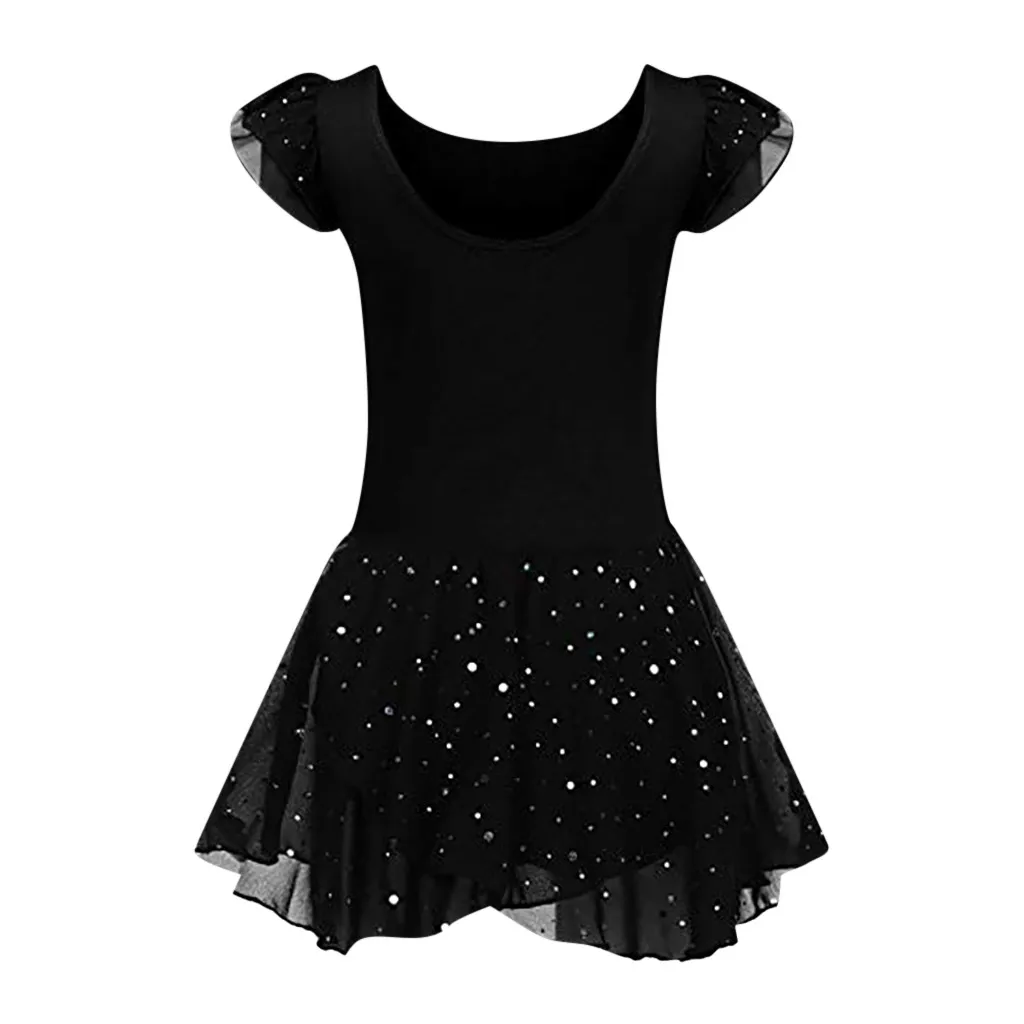 Child Girls Dress Short Cotton Ballet Shirt Suit Dance Princess Pageant Party Wedding Fashion Clothing C840# | Детская одежда и