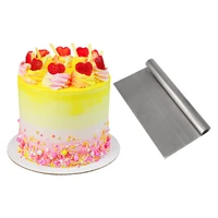 diy baking decorating tools stainless steel scale line cake scraper pastry cutters baking cooking dough fondant spatulas edge