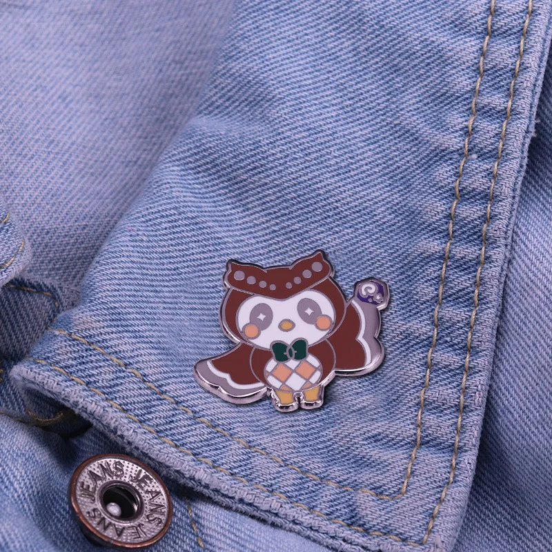 Эмалированная булавка в виде милых жителей новые горизонты Мультяшные животные