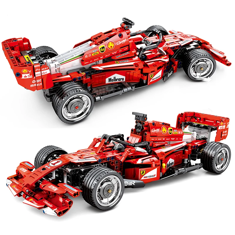 Technic F1 Racer RC гоночный автомобиль строительные блоки Fit Legoingly супер гонщик с мотором