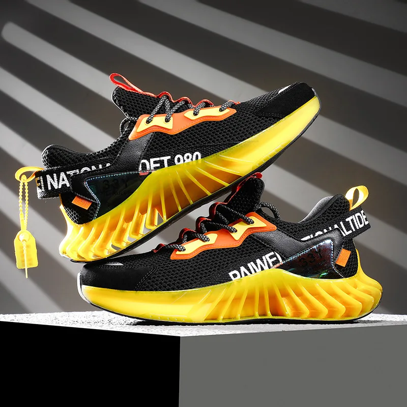 Running Shoes Men Air Cushion Outdoor Mans Footwear Sports Shoes Black Breathable Casual Athletic Trainers 2021 New Men Sneakers