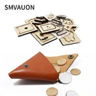 Smvoon Сделай Сам кожаный деревянный высекальный Кошелек для монет сумка для монет треугольный чехол подходит для высекальной машины