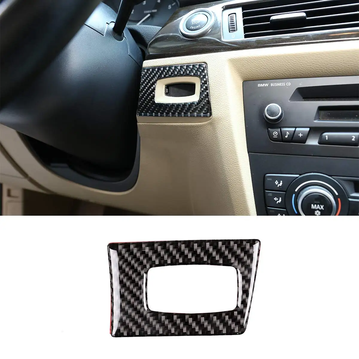 Приводной Мягкий чехол из углеродного волокна и кнопка запуска двигателя ключ