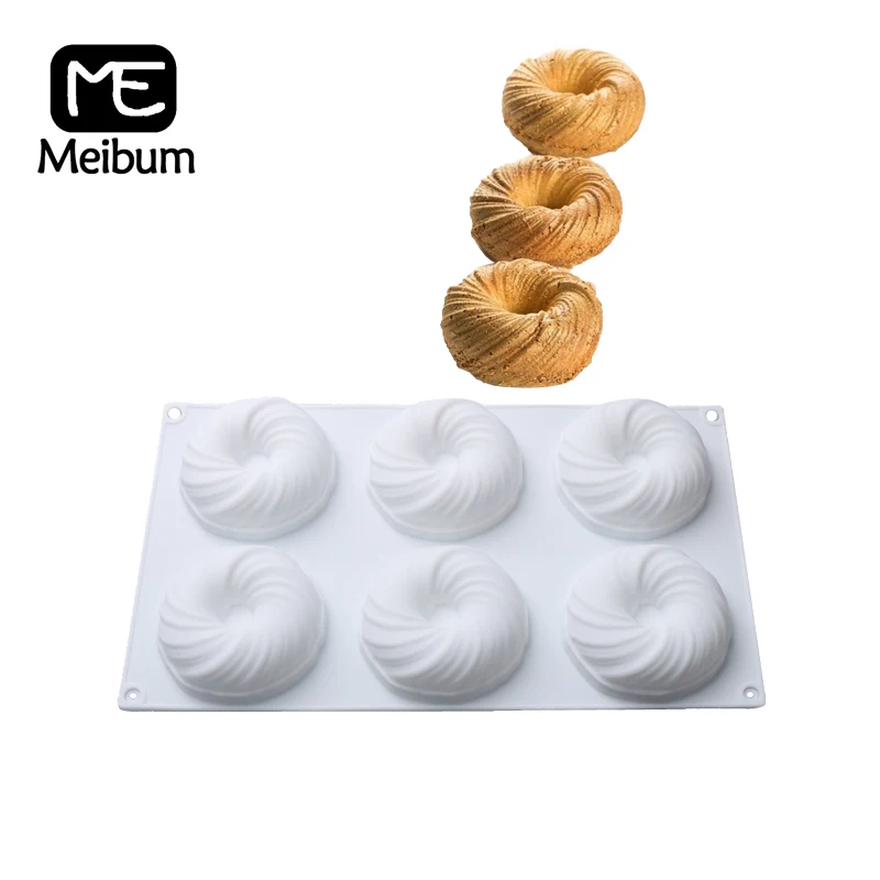 Форма для французского десерта спиральная силиконовая форма торта шоколада