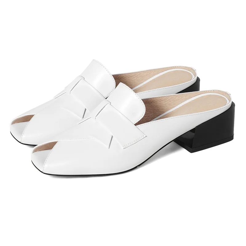 

Fashion Slippers Women Sandals 2021 New Female Shoes Square Heeled Shoes Casual Summer Dress Party Casual Slippers Woman 34-42