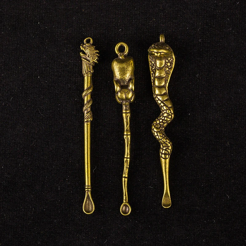 

1 шт., медный инструмент для чистки ушей, в стиле ретро