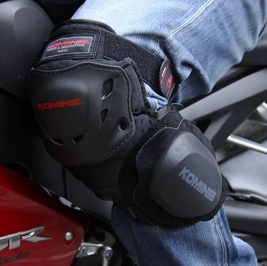 Komine Профессиональная Мужская панель для защиты колен мотоциклиста Защитная