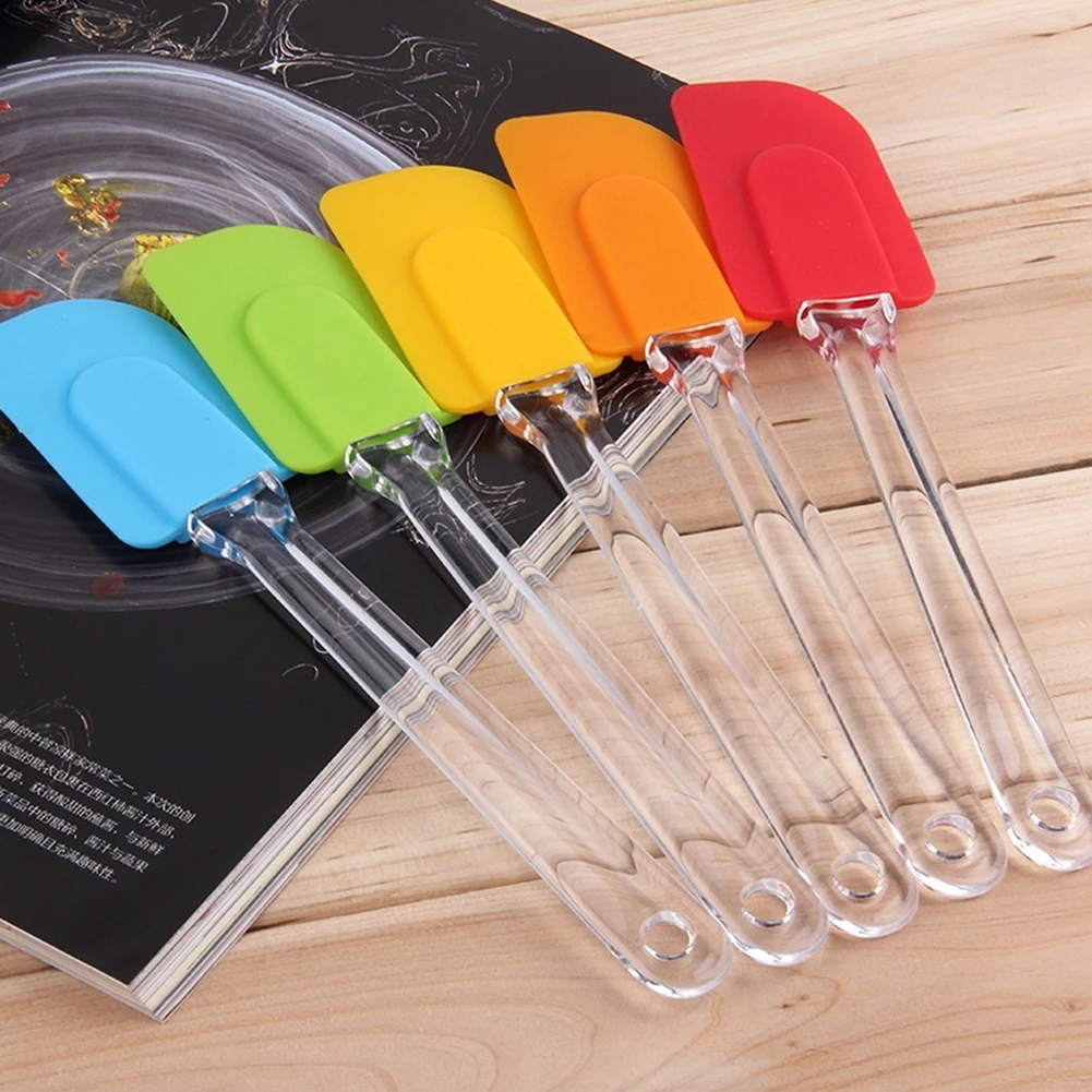 Heat Resistant Reusable Utensil Scraper Bakeware Tool Silicone Cake Baking Butter Spatula Mixing Kitchen Supplies | Дом и сад