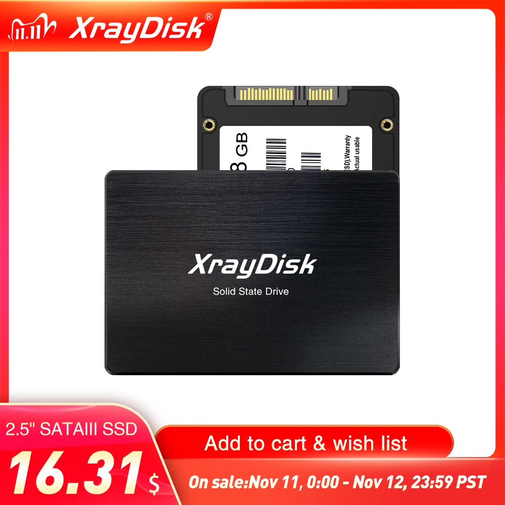 Xraydisk Sata3 Ssd 128 ГБ 256 ГБ Hdd 2,5 жесткий диск 2,5 дюйма Внутренний твердотельный накопитель для ноутбука и настольного компьютера