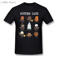 tops t shirt potter cats funny for cat lovers funny short sleeve casual t shirt men fashion o neck 100 cotton tshirts tee top