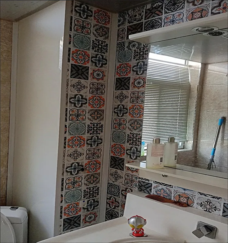 self adhesive wallpaper bathroom film waterproof kitchen wall sticker home decoration kitchen wallpaper high temperature sticker free global shipping