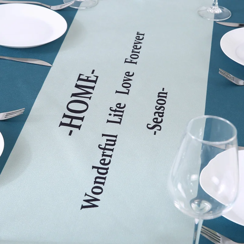 Новый продукт от QianTing цветная Водонепроницаемая скатерть с принтом из имитации