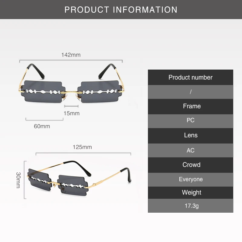 

Punk Square Glasses Trending Rimless Sunglasses Women 2020 Vintage Unique Hollow Steampunk Sunglasses Men Frameless Shades UV400