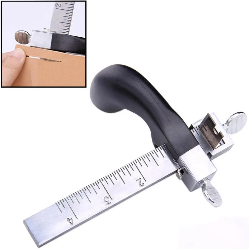 Регулируемый кожаный ремешок резак Кожа ремесло с полосатыми ремешками DIY ручной