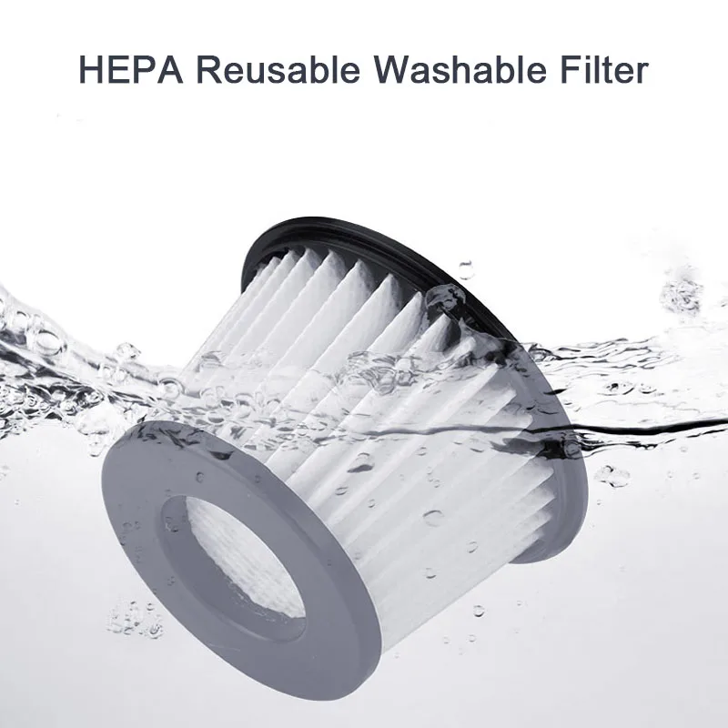 Ручной циклонный автомобильный пылесос USB перезаряжаемый 4400 мАч для домашнего