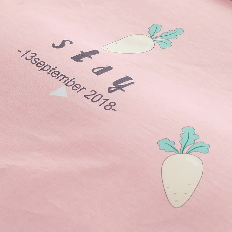 Пододеяльник с розовой морковкой пододеяльник мультяшным рисунком 1 шт. на