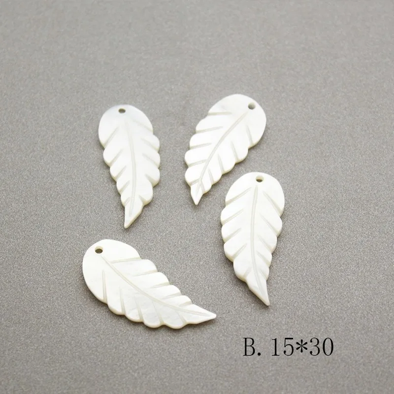 10 звёзд натуральная пресноводная раковина резьба лепесток листа подвеска для