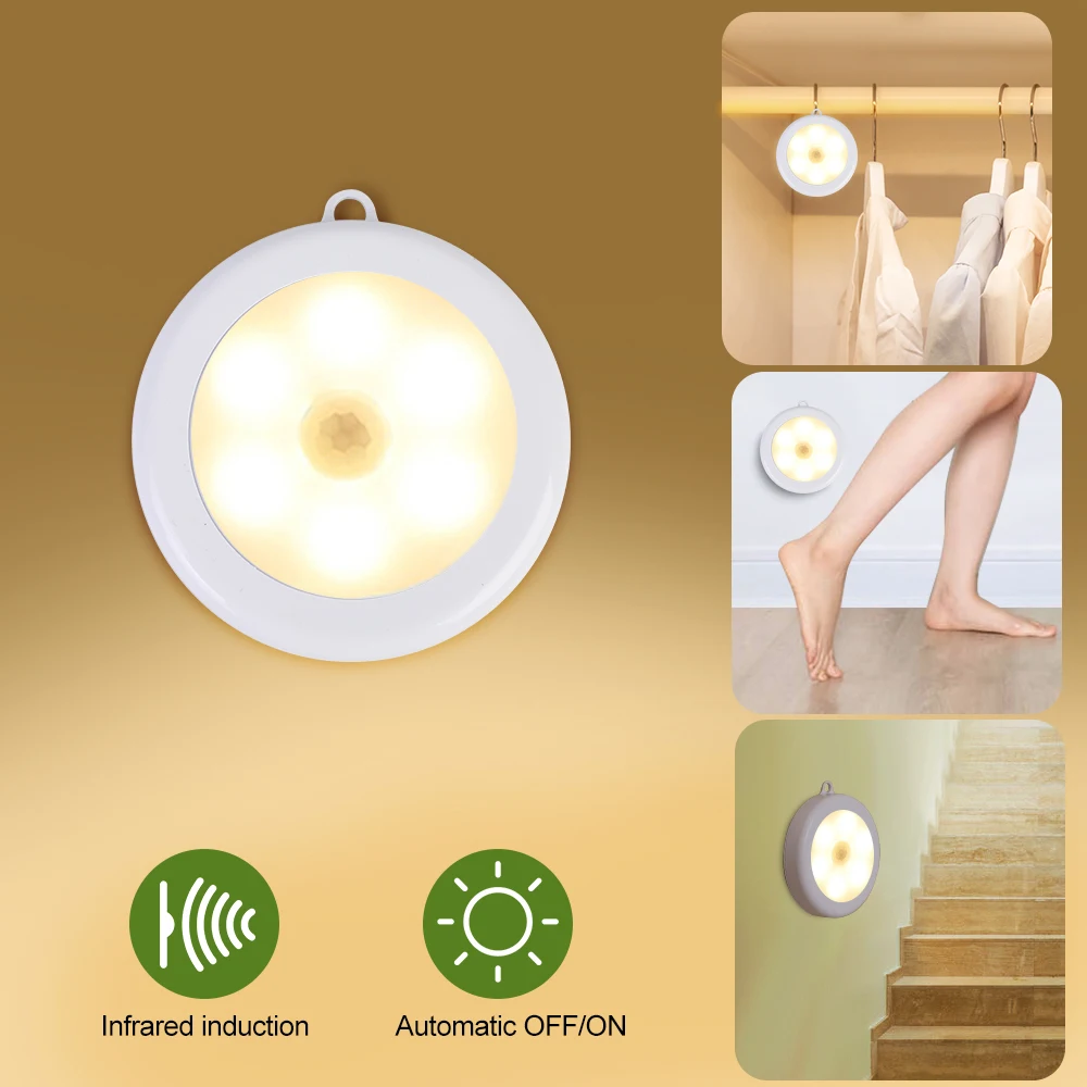 1/4 светодиодный Беспроводной PIR инфракрасный человеческого движения Сенсор