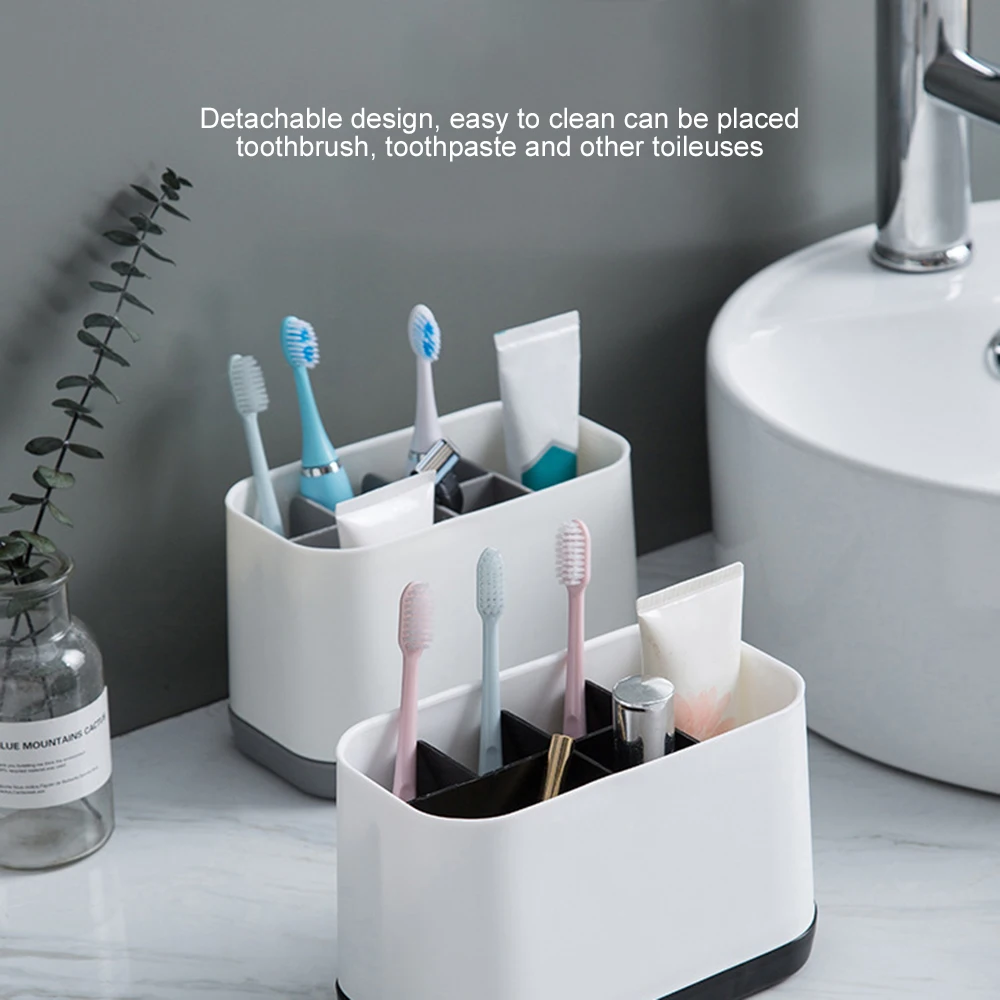

Toothbrush Holder Shaving Makeup Brush Electric Teeth brush Toothpaste Holder Organizer Case Stand Bathroom shelf Accessories