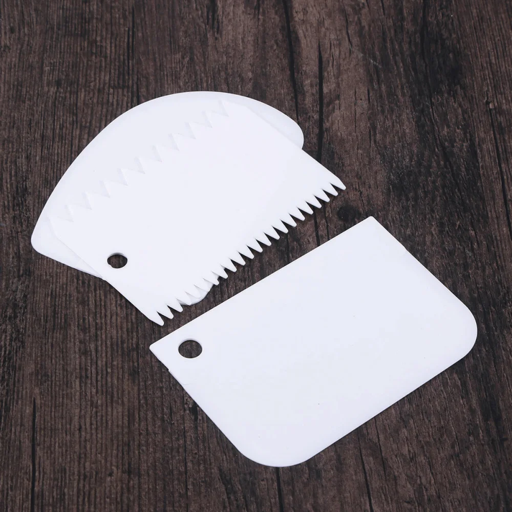 6 шт тесто скребки для миски 2 Двусторонняя расческа Кухня гаджеты с округленными