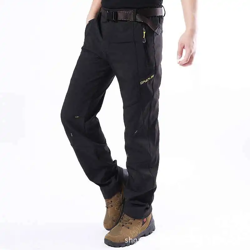 

Outdoor Sports Pants Men Women Softshell Thick Hiking Skiing Combat Tactical Pants Water-resistant Tourism Venture PantalonM-5XL