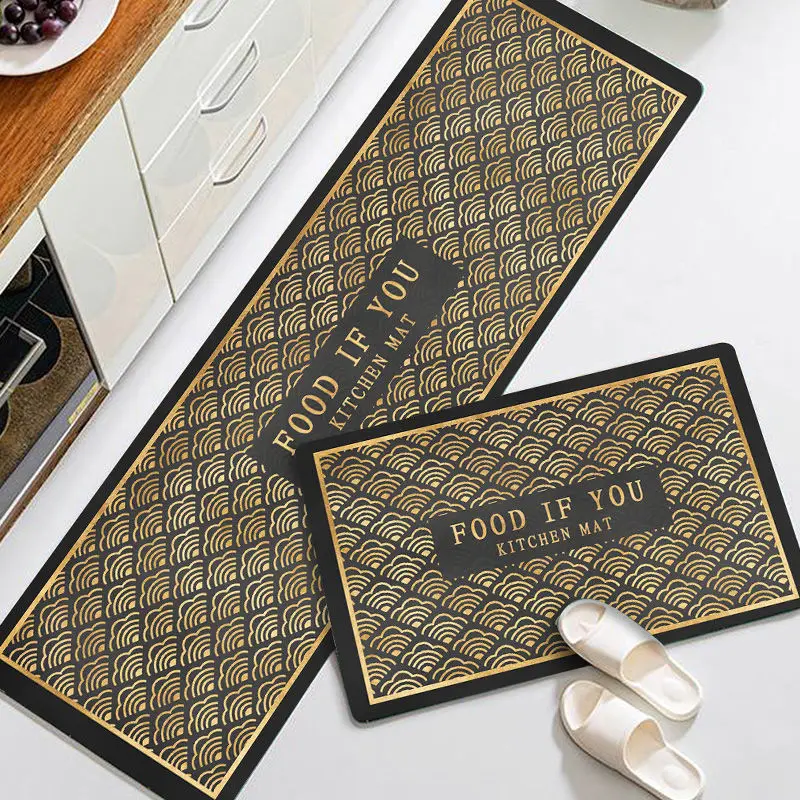 

Absorbent Kitchen Mats Anti-Skid And Oil-Proof Long Household Mats Kitchen Mats