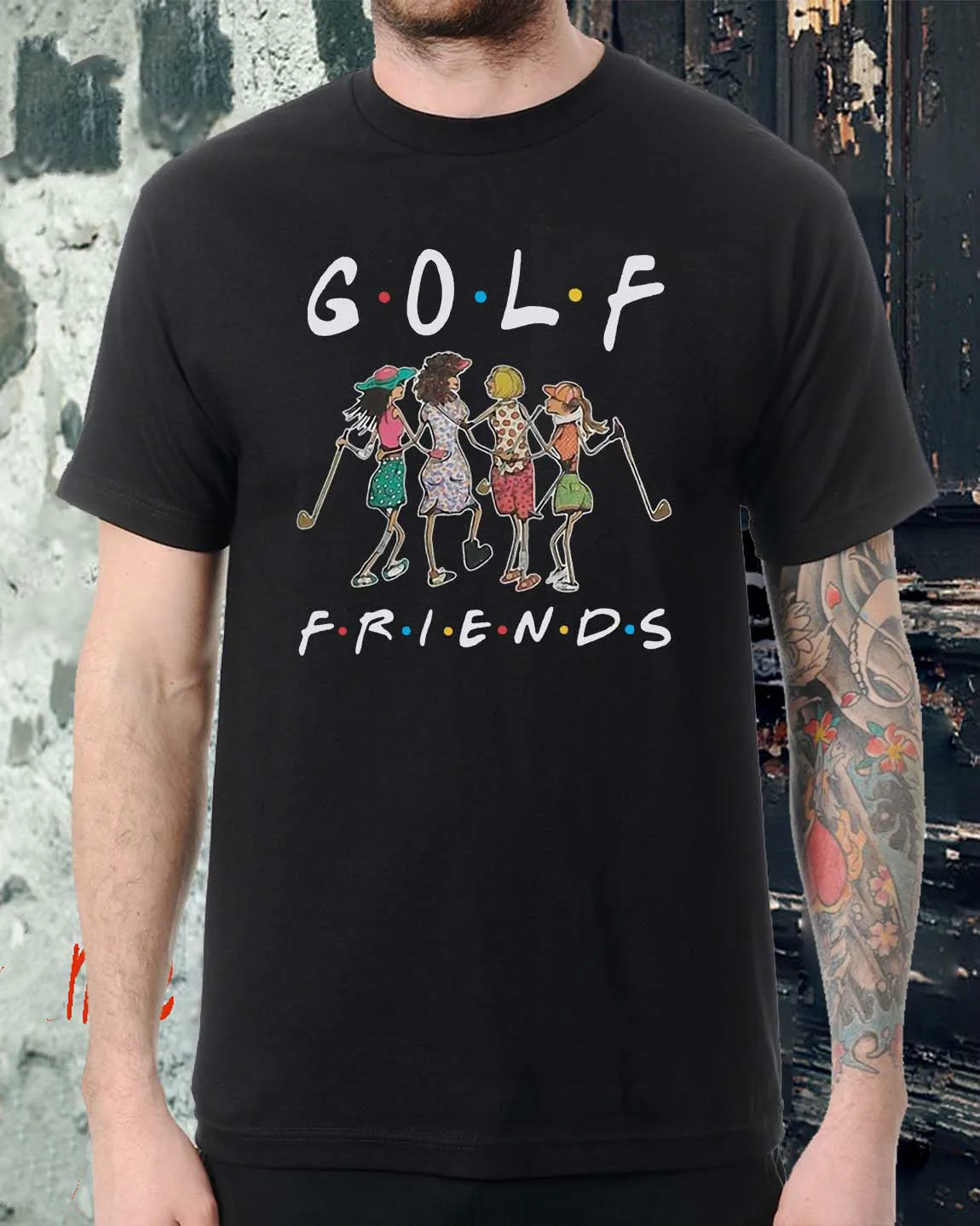 

Fashionable Golf Friends Girl T-Shirt. Summer Cotton Short Sleeve O-Neck Mens T Shirt New S-3XL