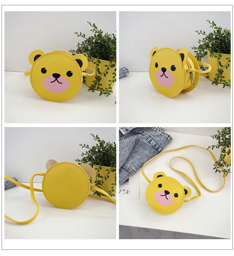 Cute Children's Round Small Shoulder Bags Fashion Kids Princess Accessories Messenger Bag Lovely Baby Girls Coin Purse Handbags